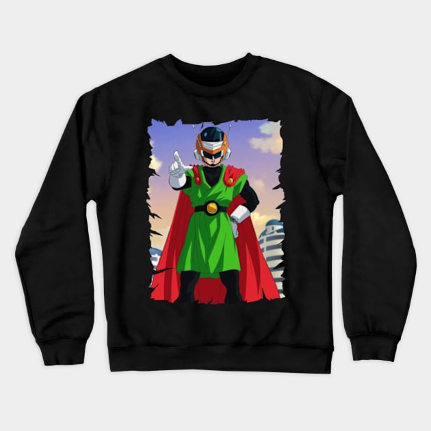 GREAT SAIYAMAN MERCH VTG Crewneck Sweatshirt by Kiecx Art